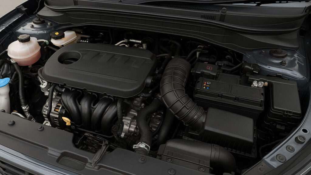 Hyundai Venue 2025 engine closeup