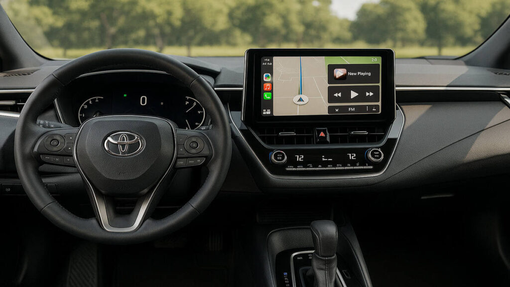 Toyota Corolla 2025 interior dashboard view