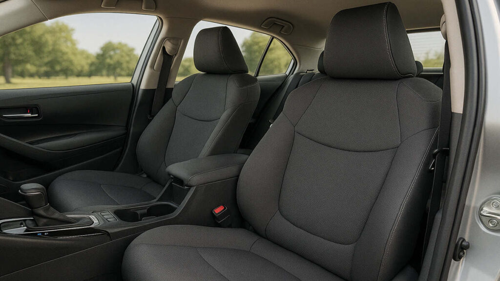 Toyota Corolla 2025 rear seat space and comfort
